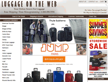 Tablet Screenshot of luggageontheweb.com